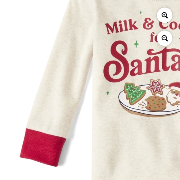 The Children’s Place Toddler Unisex Milk and Cookies 2 PC Pajama Set Size 4T NWT - Picture 4 of 7